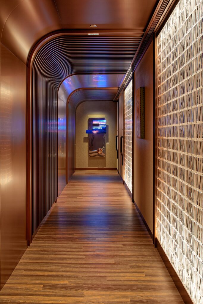 Swiss Private Bank Client Suite Corridor designed by One Space